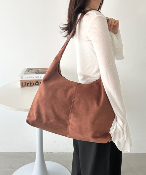 【A4サイズ対応】フェイクスエードショルダーバッグ | CL1256025 | キャメル