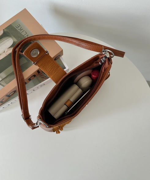 ベルトフリンジショルダーバッグ | CL1256028 | キャメル
