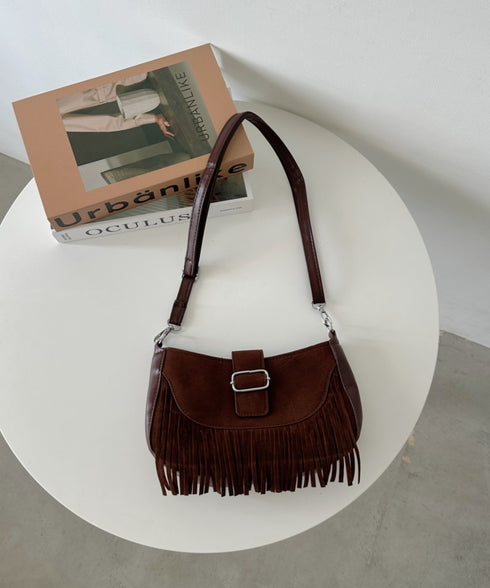 ベルトフリンジショルダーバッグ | CL1256028 | ブラウン