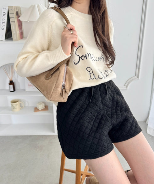 キルティングショートパンツ | SL2256094 | ブラック