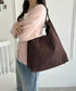 ポーチ付き スウェード風ワンハンドルバッグ | WR1253047 | ダークブラウン