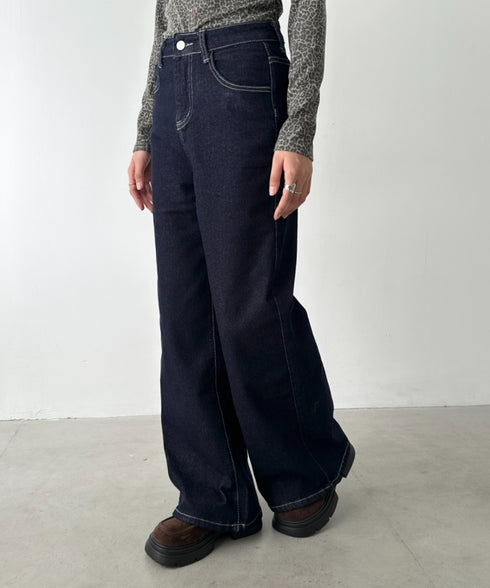 バギーワイドデニムパンツ | BA2256027 | ネイビー