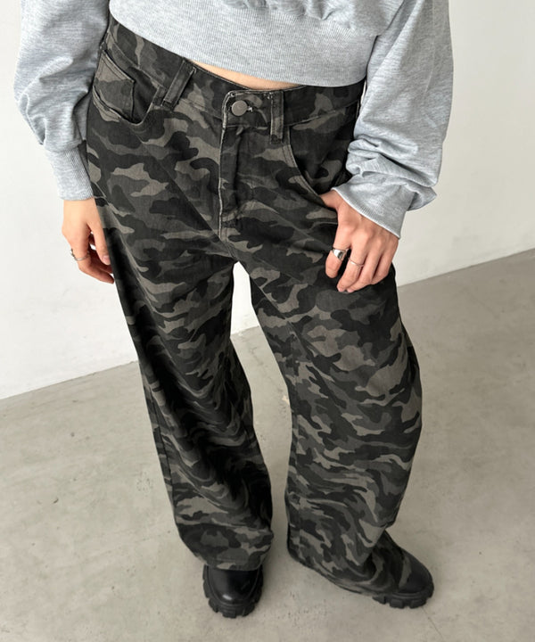 バギーワイドデニムパンツ | BA2256027 | カモフラージュ