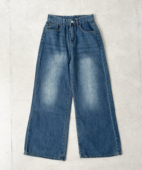 バギーワイドデニムパンツ | BA2256027 | ブルー