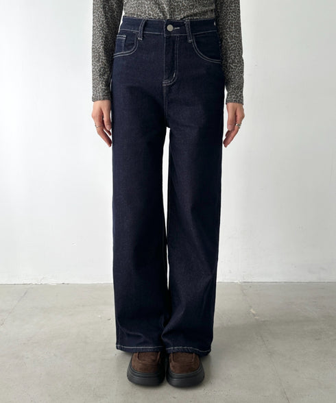 バギーワイドデニムパンツ | BA2256027 | ネイビー