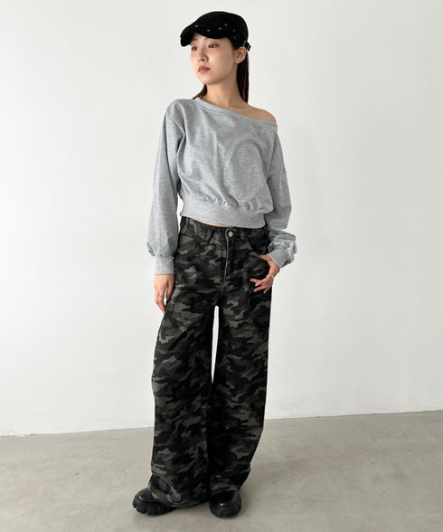 バギーワイドデニムパンツ | BA2256027 | カモフラージュ
