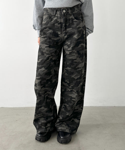 バギーワイドデニムパンツ | BA2256027 | カモフラージュ