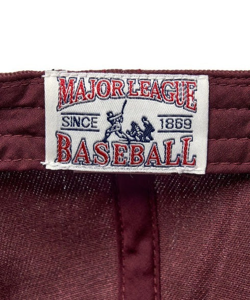 MLB KOREA(エムエルビーコリア)/ヴィンテージ ダメージ エンボス加工 ベースボール キャップ 帽子/Vintage Embossed Damage Unstruck Ball Cap | AT5253065 | ワインレッド