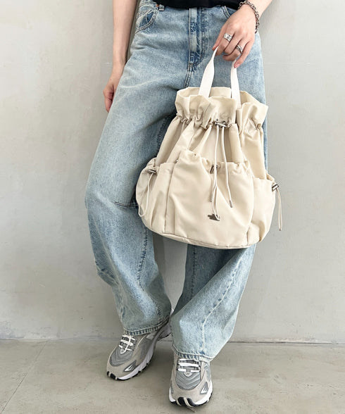 THE NORTH FACE(ザ・ノースフェイス)/3WAY 巾着型 ショルダー ボディバッグ リュック バックパック/BONNEY PACK M | IM1253066 | クリーム