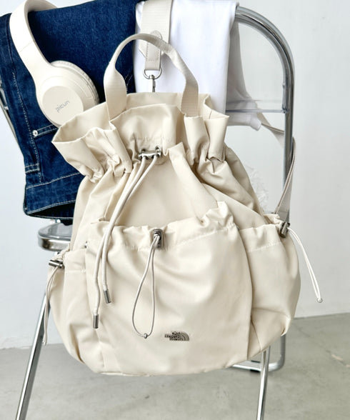 THE NORTH FACE(ザ・ノースフェイス)/3WAY 巾着型 ショルダー ボディバッグ リュック バックパック/BONNEY PACK M | IM1253066 | クリーム