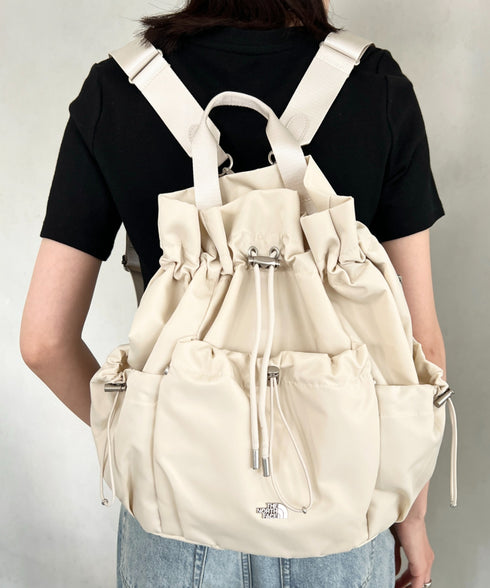 THE NORTH FACE(ザ・ノースフェイス)/3WAY 巾着型 ショルダー ボディバッグ リュック バックパック/BONNEY PACK M | IM1253066 | クリーム