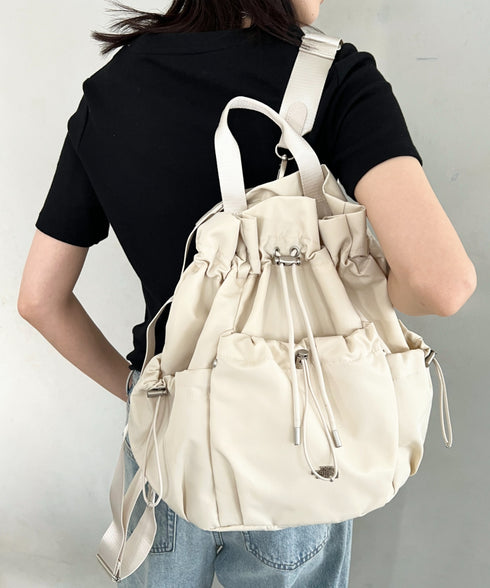 THE NORTH FACE(ザ・ノースフェイス)/3WAY 巾着型 ショルダー ボディバッグ リュック バックパック/BONNEY PACK M | IM1253066 | クリーム