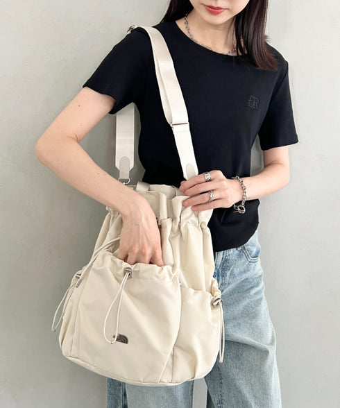 THE NORTH FACE(ザ・ノースフェイス)/3WAY 巾着型 ショルダー ボディバッグ リュック バックパック/BONNEY PACK M | IM1253066 | クリーム