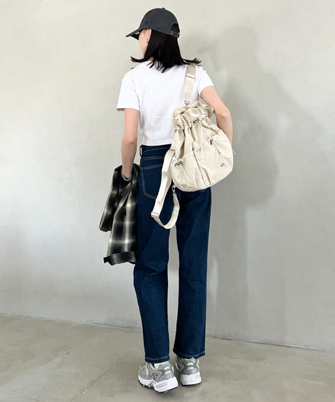 THE NORTH FACE(ザ・ノースフェイス)/3WAY 巾着型 ショルダー ボディバッグ リュック バックパック/BONNEY PACK M | IM1253066 | クリーム