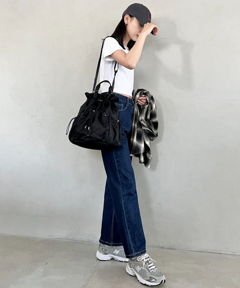 THE NORTH FACE(ザ・ノースフェイス)/3WAY 巾着型 ショルダー ボディバッグ リュック バックパック/BONNEY PACK M | IM1253066 | ブラック