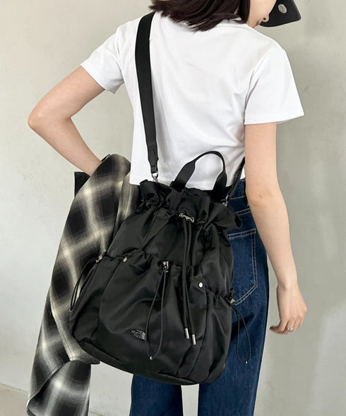 THE NORTH FACE(ザ・ノースフェイス)/3WAY 巾着型 ショルダー ボディバッグ リュック バックパック/BONNEY PACK M | IM1253066 | ブラック