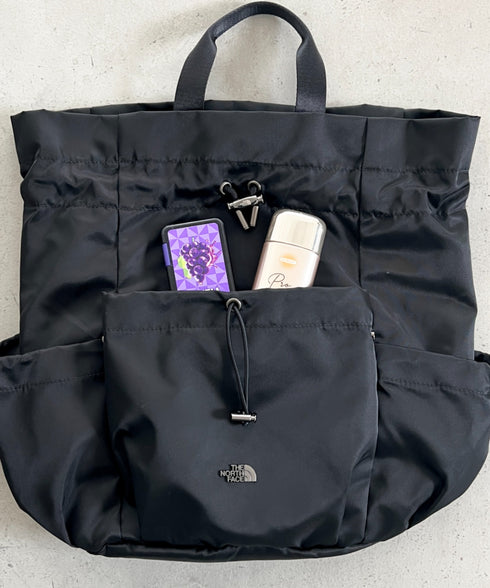 THE NORTH FACE(ザ・ノースフェイス)/3WAY 巾着型 ショルダー ボディバッグ リュック バックパック/BONNEY PACK M | IM1253066 | ブラック
