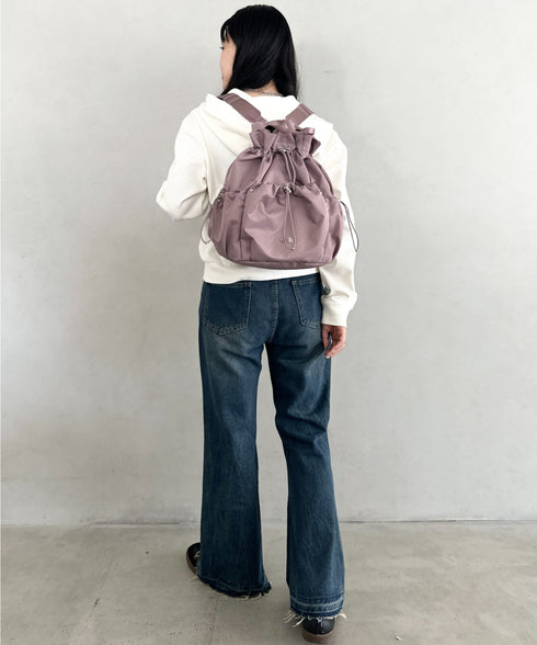 THE NORTH FACE(ザ・ノースフェイス)/3WAY 巾着型 ショルダー ボディバッグ リュック バックパック/BONNEY PACK M | IM1253066 | ピンク