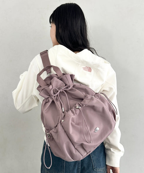 THE NORTH FACE(ザ・ノースフェイス)/3WAY 巾着型 ショルダー ボディバッグ リュック バックパック/BONNEY PACK M | IM1253066 | ピンク