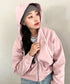 THE NORTH FACE(ザ・ノースフェイス)/ワンポイント ロゴ刺繍 ダブルジップパーカー フーディ ショート丈/W'S VELUNA HOOD ZIP UP | IM2253068 | ピンク