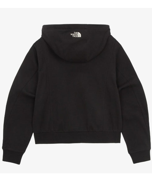 THE NORTH FACE(ザ・ノースフェイス)/ワンポイント ロゴ刺繍 ダブルジップパーカー フーディ ショート丈/W'S VELUNA HOOD ZIP UP | IM2253068 | ブラック