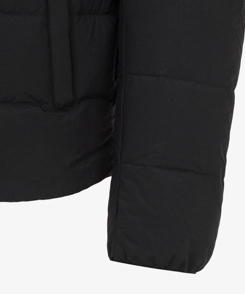 THE NORTH FACE(ザ・ノースフェイス)/軽量 ワンポイントロゴ ノーカラー ブルゾン ダウンジャケット/M'S POPLAR DOWN JACKET (RDS) | IM2253069 | ブラック