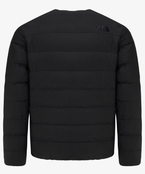 THE NORTH FACE(ザ・ノースフェイス)/軽量 ワンポイントロゴ ノーカラー ブルゾン ダウンジャケット/M'S POPLAR DOWN JACKET (RDS) | IM2253069 | ブラック