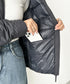 THE NORTH FACE(ザ・ノースフェイス)/軽量 ワンポイントロゴ ノーカラー ブルゾン ダウンジャケット/M'S POPLAR DOWN JACKET (RDS) | IM2253069 | チャコールグレー