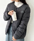 THE NORTH FACE(ザ・ノースフェイス)/軽量 ワンポイントロゴ ノーカラー ブルゾン ダウンジャケット/M'S POPLAR DOWN JACKET (RDS) | IM2253069 | チャコールグレー