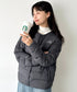 THE NORTH FACE(ザ・ノースフェイス)/軽量 ワンポイントロゴ ノーカラー ブルゾン ダウンジャケット/M'S POPLAR DOWN JACKET (RDS) | IM2253069 | チャコールグレー