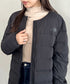 THE NORTH FACE(ザ・ノースフェイス)/軽量 ワンポイントロゴ ノーカラー ブルゾン ダウンジャケット/M'S POPLAR DOWN JACKET (RDS) | IM2253069 | ブラック