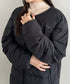 THE NORTH FACE(ザ・ノースフェイス)/軽量 ワンポイントロゴ ノーカラー ブルゾン ダウンジャケット/M'S POPLAR DOWN JACKET (RDS) | IM2253069 | ブラック