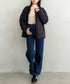 THE NORTH FACE(ザ・ノースフェイス)/軽量 ワンポイントロゴ ノーカラー ブルゾン ダウンジャケット/M'S POPLAR DOWN JACKET (RDS) | IM2253069 | ブラック