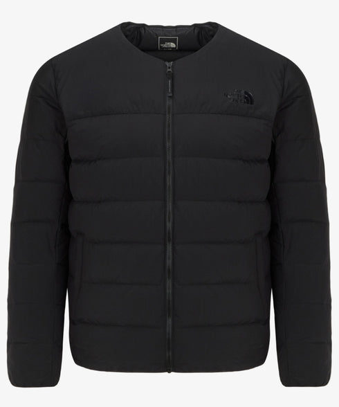 THE NORTH FACE(ザ・ノースフェイス)/軽量 ワンポイントロゴ ノーカラー ブルゾン ダウンジャケット/M'S POPLAR DOWN JACKET (RDS) | IM2253069 | ブラック