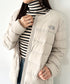 THE NORTH FACE(ザ・ノースフェイス)/軽量 ワンポイントロゴ ノーカラー ブルゾン ダウンジャケット/M'S POPLAR DOWN JACKET (RDS) | IM2253069 | ホワイト