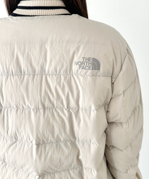 THE NORTH FACE(ザ・ノースフェイス)/軽量 ワンポイントロゴ ノーカラー ブルゾン ダウンジャケット/M'S POPLAR DOWN JACKET (RDS) | IM2253069 | ホワイト