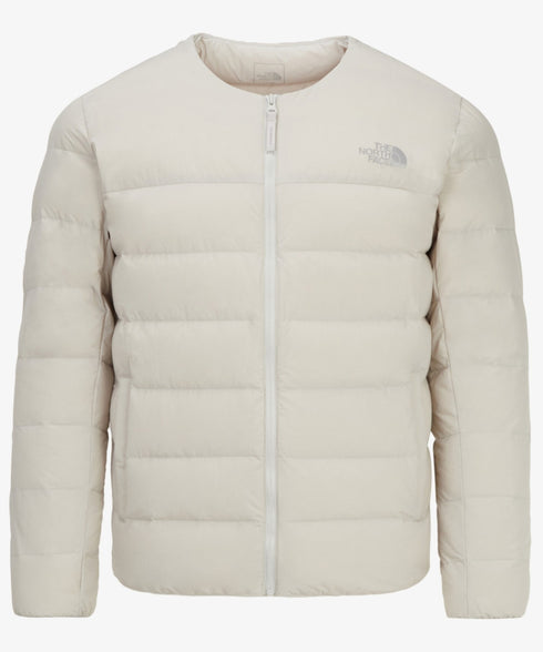 THE NORTH FACE(ザ・ノースフェイス)/軽量 ワンポイントロゴ ノーカラー ブルゾン ダウンジャケット/M'S POPLAR DOWN JACKET (RDS) | IM2253069 | ホワイト