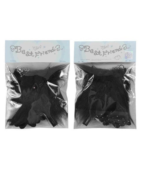 FANCY CLUB(ファンシークラブ)/[FANCY X DUSTY] ANGEL DUSTY KEYRING/NEONMOON コラボ エンジェル デビル キーリング チャーム キーホルダー | AT6253070 | ブラック