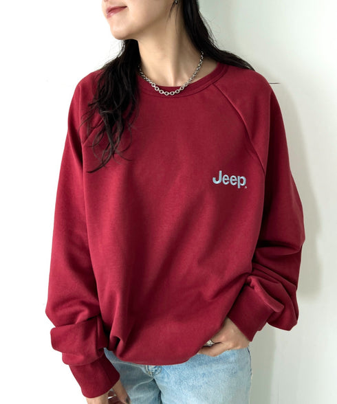 JEEP(ジープ)/バックプリント プルオーバー スウェット/Back Point Raglan Sweatshirt | AT2253071 | レッド