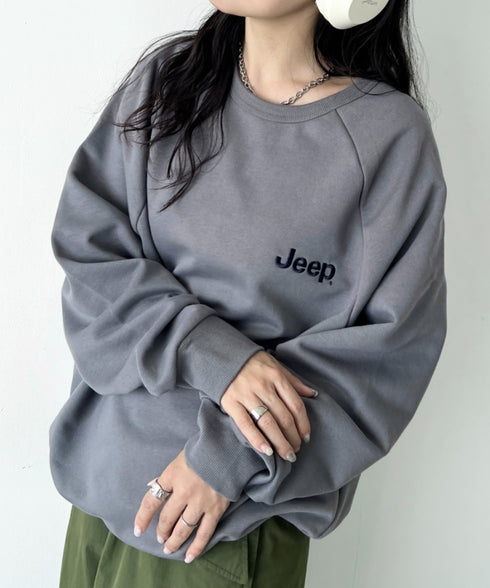 JEEP(ジープ)/バックプリント プルオーバー スウェット/Back Point Raglan Sweatshirt | AT2253071 | ダークグレー