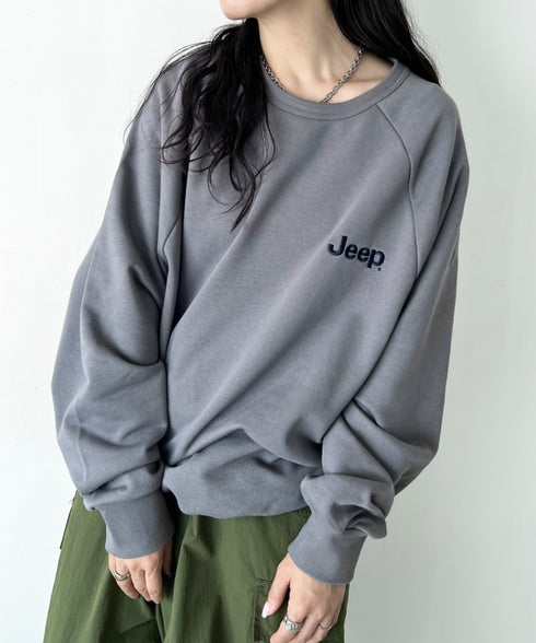 JEEP(ジープ)/バックプリント プルオーバー スウェット/Back Point Raglan Sweatshirt | AT2253071 | ダークグレー