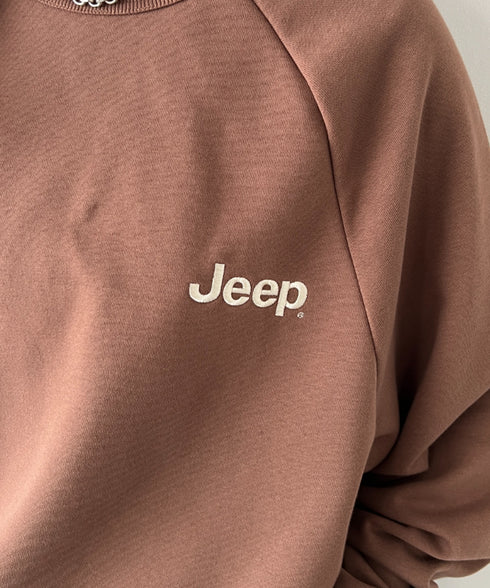 JEEP(ジープ)/バックプリント プルオーバー スウェット/Back Point Raglan Sweatshirt | AT2253071 | ブラウン