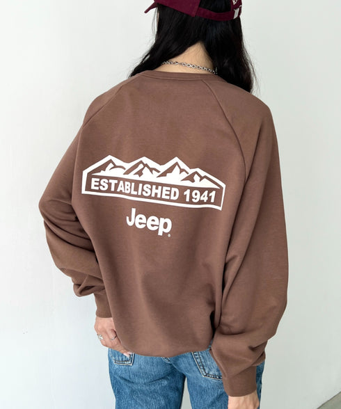 JEEP(ジープ)/バックプリント プルオーバー スウェット/Back Point Raglan Sweatshirt | AT2253071 | ブラウン