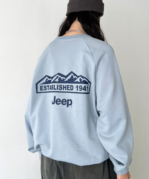 JEEP(ジープ)/バックプリント プルオーバー スウェット/Back Point Raglan Sweatshirt | AT2253071 | ブルー
