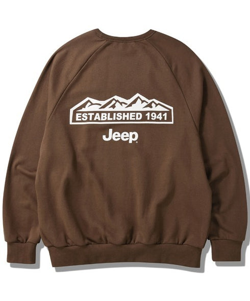 JEEP(ジープ)/バックプリント プルオーバー スウェット/Back Point Raglan Sweatshirt | AT2253071 | ブラウン