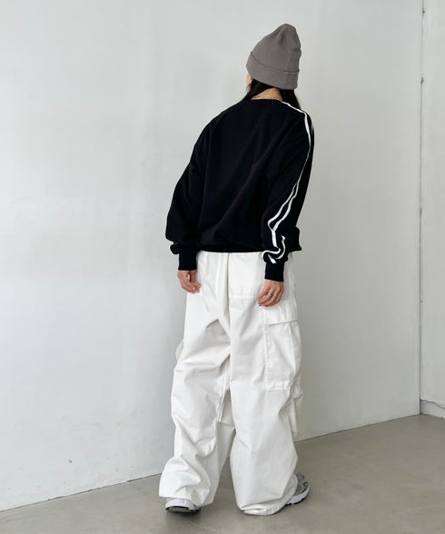 JEEP(ジープ)/サイドライン Vネック プルオーバー スウェット/CHEROKEE V-neck Sweatshirt | AT2253072 | ブラック