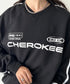 JEEP(ジープ)/サイドライン Vネック プルオーバー スウェット/CHEROKEE V-neck Sweatshirt | AT2253072 | ブラック