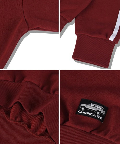 JEEP(ジープ)/サイドライン Vネック プルオーバー スウェット/CHEROKEE V-neck Sweatshirt | AT2253072 | バーガンディー
