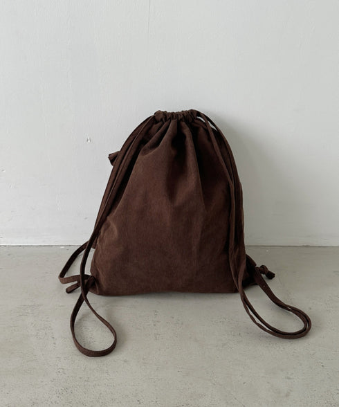 スエードライクフリルナップサック | CL1256032 | ブラウン