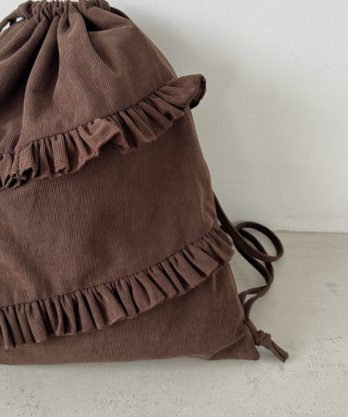 スエードライクフリルナップサック | CL1256032 | ブラウン